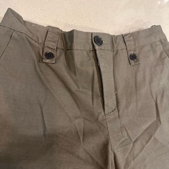 Zadig & Voltaire Pomelo Rip Stop Gray, Black Stripe Chino Women's Pants size 40 - Picture 4 of 12